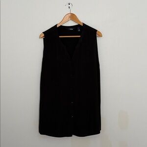 Indigo Black Sleeveless Blouse